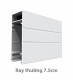 Ray nhôm cửa cuốn 1 lớp 7,5cm