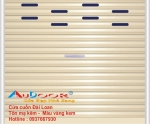 Cửa cuốn Đài loan màu vàng kem