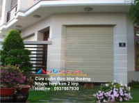 Khuyến mãi giảm giá 5% khi quý khách mua trọn bộ cửa cuốn - Bao gồm - Nan lá cửa cuốn - Motor cửa cuốn - Bộ lưu điện cửa cuốn - Cảm ứng tự dừng còi báo động - Thiết bị điều khiển cửa cuốn bằng điện thoại qua app Wifi
